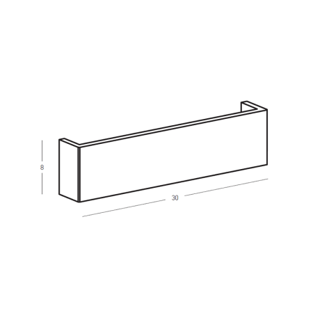 аплик 25380 WALL LED LIGHT 8.25W 3000K UP-DOWN LIGHTING - Изображение 4