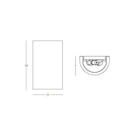 аплик 25384 WALL LIGHT 2xG9 MAX 25W UP-DOWN LIGHTING CON - Изображение 3