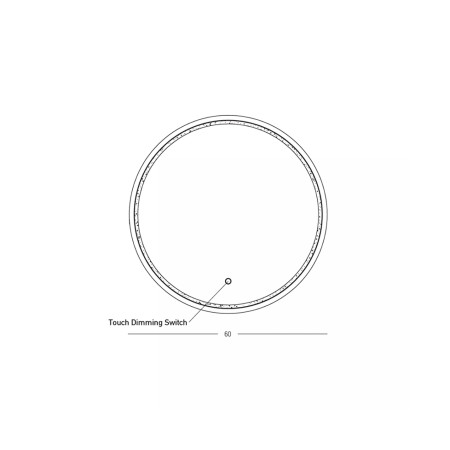 аплик 25388 MIRROR WITH LED LIGHT 15W 3000K-4000K ROUND - Изображение 2