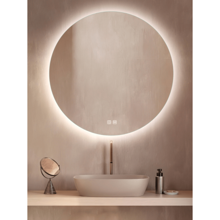 аплик 25390 MIRROR WITH LED LIGHT 15W 3000K-4000K ROUND - Изображение 1