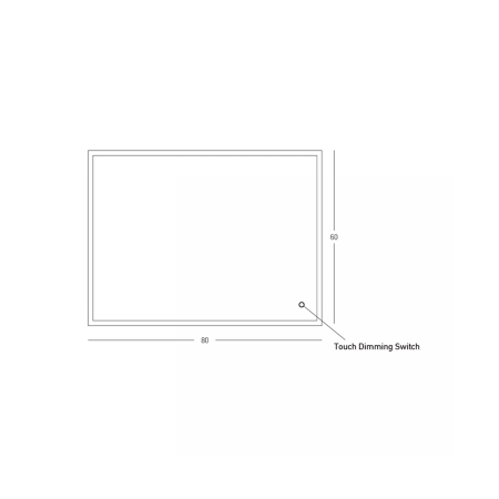 аплик 25392 MIRROR WITH LED LIGHT 23W 3000K-4000K RECTAN - Изображение 2