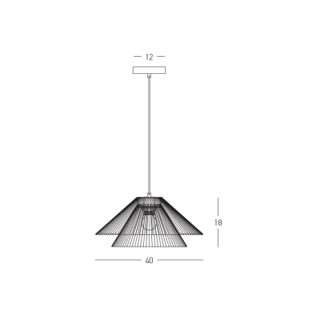пендел 25429 PENDANT LIGHT 1xE27 MAX 40W NATURAL PAPER RO - Изображение 2