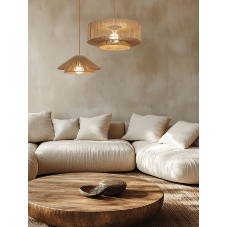 пендел 25429 PENDANT LIGHT 1xE27 MAX 40W NATURAL PAPER RO - Изображение 1