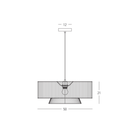 пендел 25440 PENDANT LIGHT 1xE27 MAX 40W NATURAL PAPER RO - Изображение 2