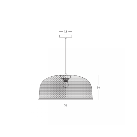 пендел 25442 PENDANT LIGHT 1xE27 MAX 40W NATURAL RATTAN - - Изображение 2