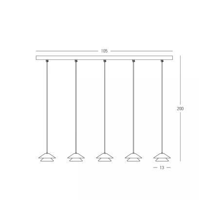 полилей 25452 PENDANT LED LINE LIGHT 45W 3000K BLACK BASE - Изображение 1