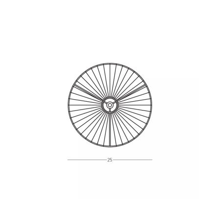 аплик 25454 WALL LIGHT 1xE27 MAX 20W METAL - NATURAL RAT - Изображение 2