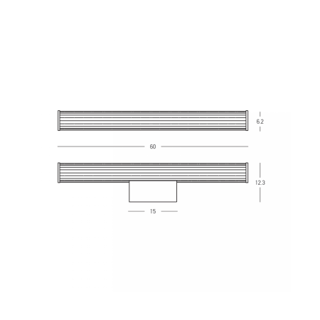 аплик 25456 WALL LED LIGHT 12W 3000K-4000K SANDY WHITE M - Изображение 1