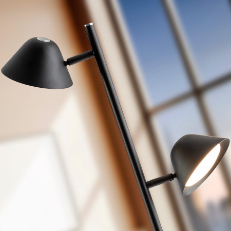 лампион / правостояща лампа 215602 TAROS - FLOOR LAMP 2L BLACK - Изображение 2