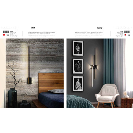 аплик 304252 STICK - BLACK WALL LAMP 3L - Изображение 4