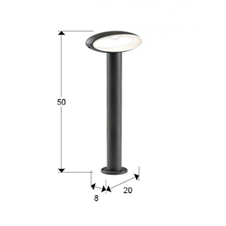 външна лампа 311678 VILO - GREY OUTDOOR BEACON H50 IP65 - Изображение 6
