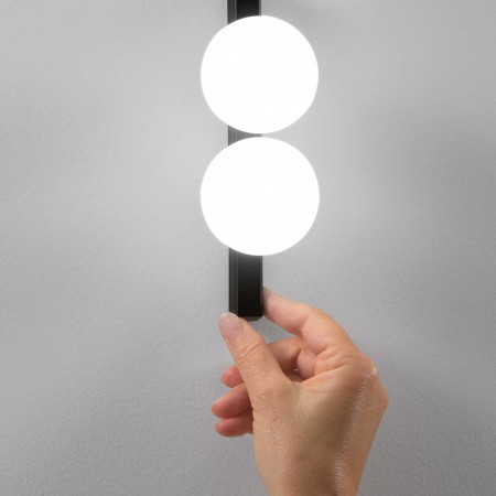 аплик BINOMIO LED PL2 NERO (PING PONG AP2 NERO) - Изображение 1