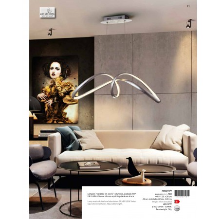 полилей 328319 LIA LAMP, SILVER LEAF - Изображение 4