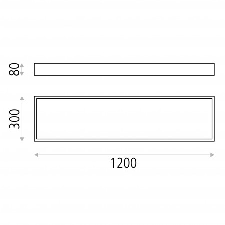 плафон P3759120N (Ceiling lamp/120cm LED 3000K Black) - Изображение 3