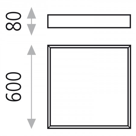 плафон P375960N (Ceiling lamp/60cm LED 3000K Black) - Изображение 2