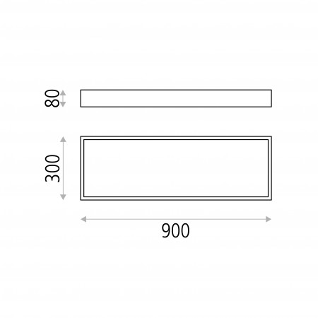 плафон P375991N (Ceiling lamp/90cm LED 4000K Black) - Изображение 3
