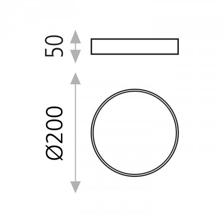 плафон, аплик P376021N (Ceiling lamp/20cm LED 4000K Black) - Изображение 2