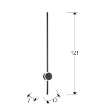 аплик 379533 ONLINE - BLACK WALL LAMP 2L - Изображение 3