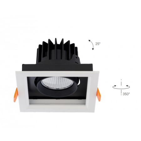 луничка / луна 8718 CL DIA LED 30W, 4000K WHITE/BLACK - Изображение 2
