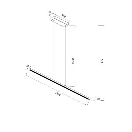 полилей 8955  Pend 38W 3000K Gold - Изображение 2