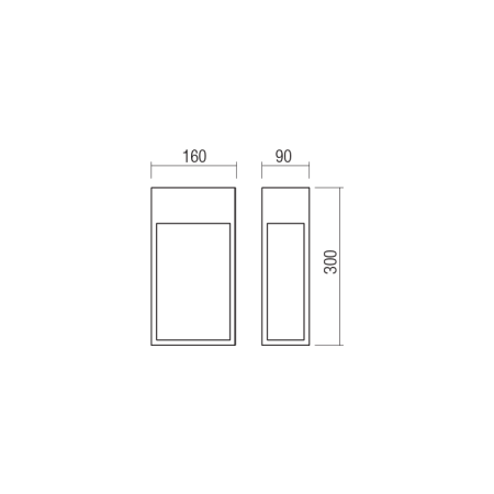 аплик, външна лампа 90604 - Изображение 2