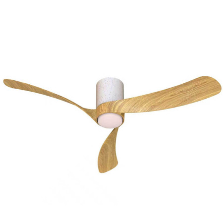 плафон 9488 White Ceramic + Wood LED Fan Ceiling NEMO II