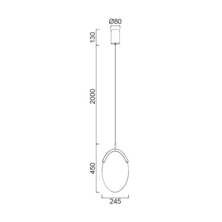 пендел 9649 Pend 12W/3000K Gold DIMABLE TRIAC OASIS - Изображение 6