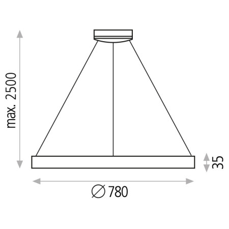 полилей C3848370BDT (Pendant/78cm TRIAC White) - Изображение 3