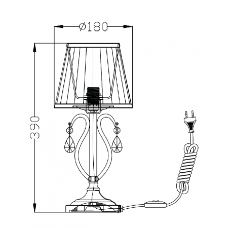 настолна лампа ARM172-01-G