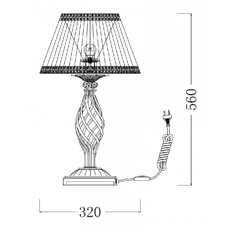 настолна лампа ARM247-00-G - Изображение 3
