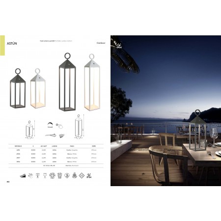 външна лампа ^6907 GRAPHITE LANTERN PORT. LARGE OUTDOOR IP54 2, - Изображение 4