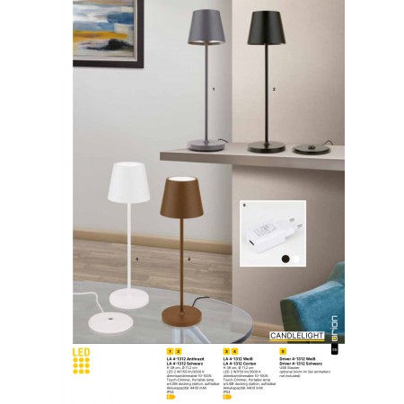 настолна лампа, външна лампа LA 4-1312 braun    (LED2W/150lm/3000K) - Изображение 7