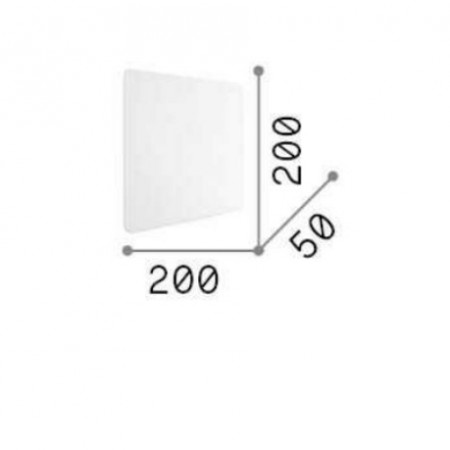 плафон, аплик COVER AP1 SQUARE BIG NERO D20 - Изображение 2