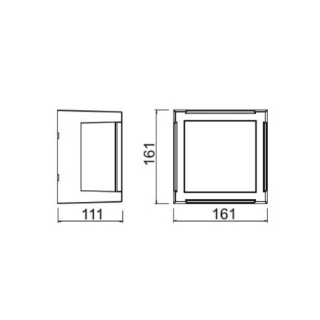 аплик, външна лампа 8851 Black  IP65 15W/2700K_3300K_4000K CCT - Изображение 3
