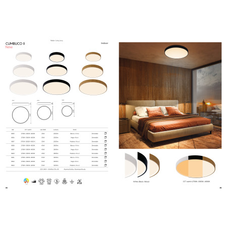 плафон 8839 40W/2700K-3300K-4000K Black CCT - Изображение 4