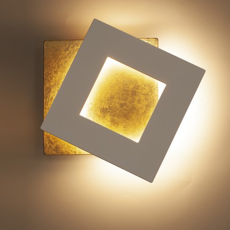 аплик 8119 LED WAL LAMP 24W 3000K WHITE+GOLD - Изображение 2