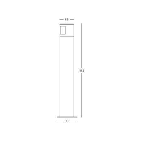 външна лампа E410 OUTDOOR BOLLARD LED LIGHT 10W 3000K NATURAL C - Изображение 3