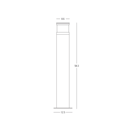 външна лампа E411 OUTDOOR BOLLARD LED LIGHT 10W 3000K NATURAL C - Изображение 3
