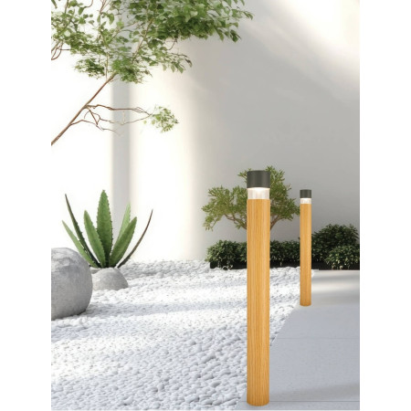 външна лампа E424 OUTDOOR BOLLARD LED LIGHT 8W 3000K GRAPHITE - - Изображение 1