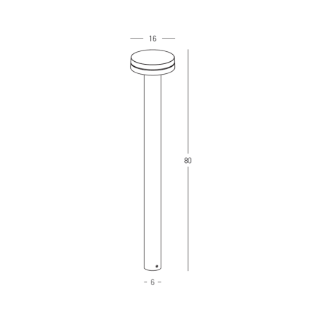 външна лампа E466 OUTDOOR BOLLARD LED LIGHT 12W 2200K-4000K DAR - Изображение 3