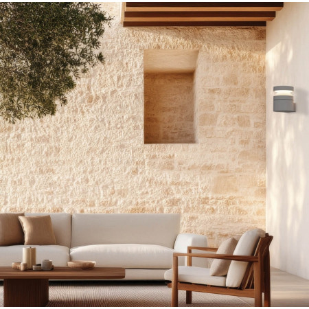 аплик, външна лампа E474 OUTDOOR WALL LED LIGHT 15W 3000K CONCRETE - M - Изображение 1