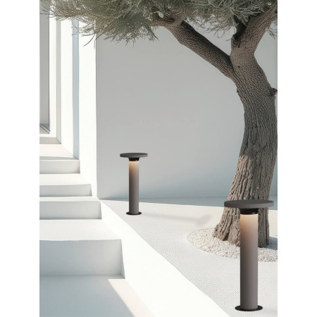 външна лампа E476 OUTDOOR BOLLARD LED LIGHT 11W 3000K CONCRETE - Изображение 1