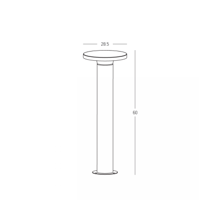 външна лампа E476 OUTDOOR BOLLARD LED LIGHT 11W 3000K CONCRETE - Изображение 3