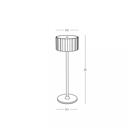 настолна лампа, външна лампа E489 OUTDOOR PORTABLE TABLE LAMP LED 2W 2700K-4000 - Изображение 5
