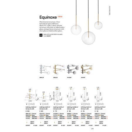 пендел EQUINOXE SP1 D25 AMBRA SFUMATO - Изображение 2