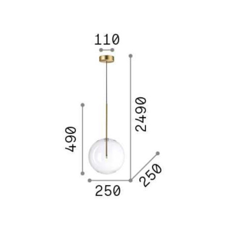 пендел EQUINOXE SP1 D25 AMBRA SFUMATO - Изображение 1