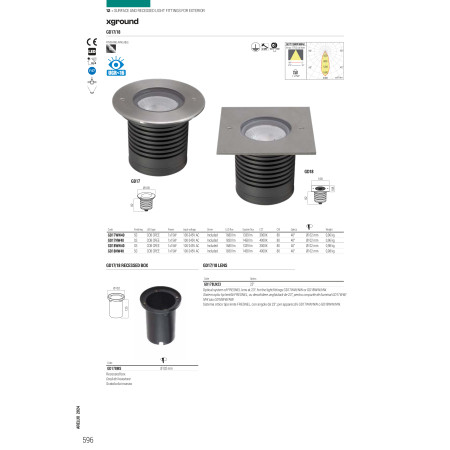 външна лампа, луничка / луна GD17UWW40 - Изображение 2