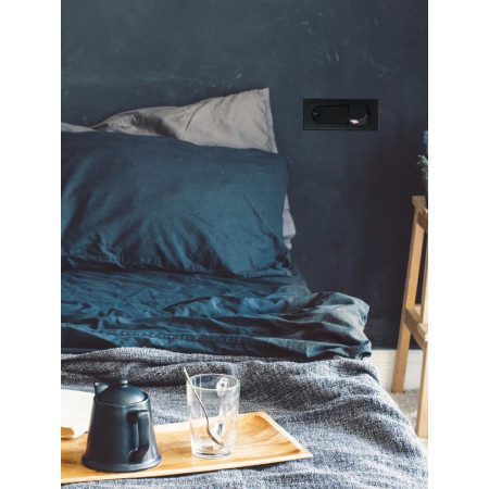 аплик H43 SCONCE RECESSED LED 3W METAL BLACK - Изображение 1