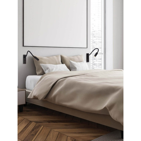 аплик H69 SCONCE RECESSED LED 3W METAL BLACK - Изображение 2
