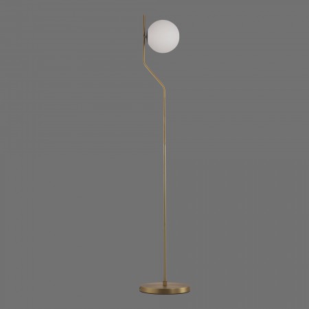 лампион / правостояща лампа H81631O (8163 Floor E27 1x20W Antique-Gold/Opal) - Изображение 1